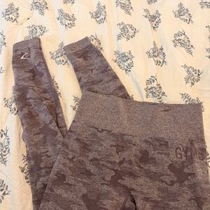 GYMSHARK OG seamless Camo Leggings -purple